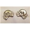 Image 1 : WW2 WWII Nazi German Third Reich Army silver Panzer Skull death head tabs badges