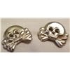 Image 3 : WW2 WWII Nazi German Third Reich Army silver Panzer Skull death head tabs badges