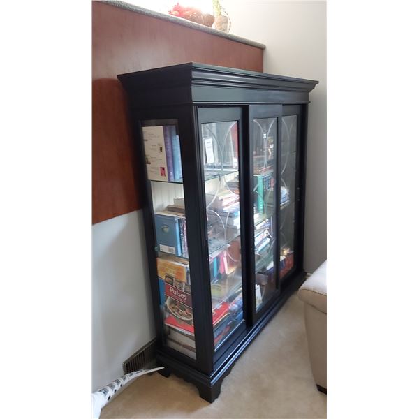 Cabinet with Glass Sliding Doors. Cat C