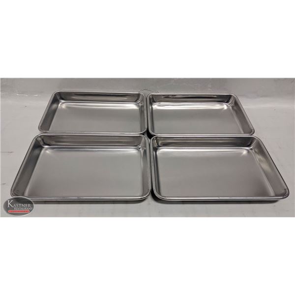 LOT OF 4 NEW WINCO 1/8 SIZE SHEET PANS