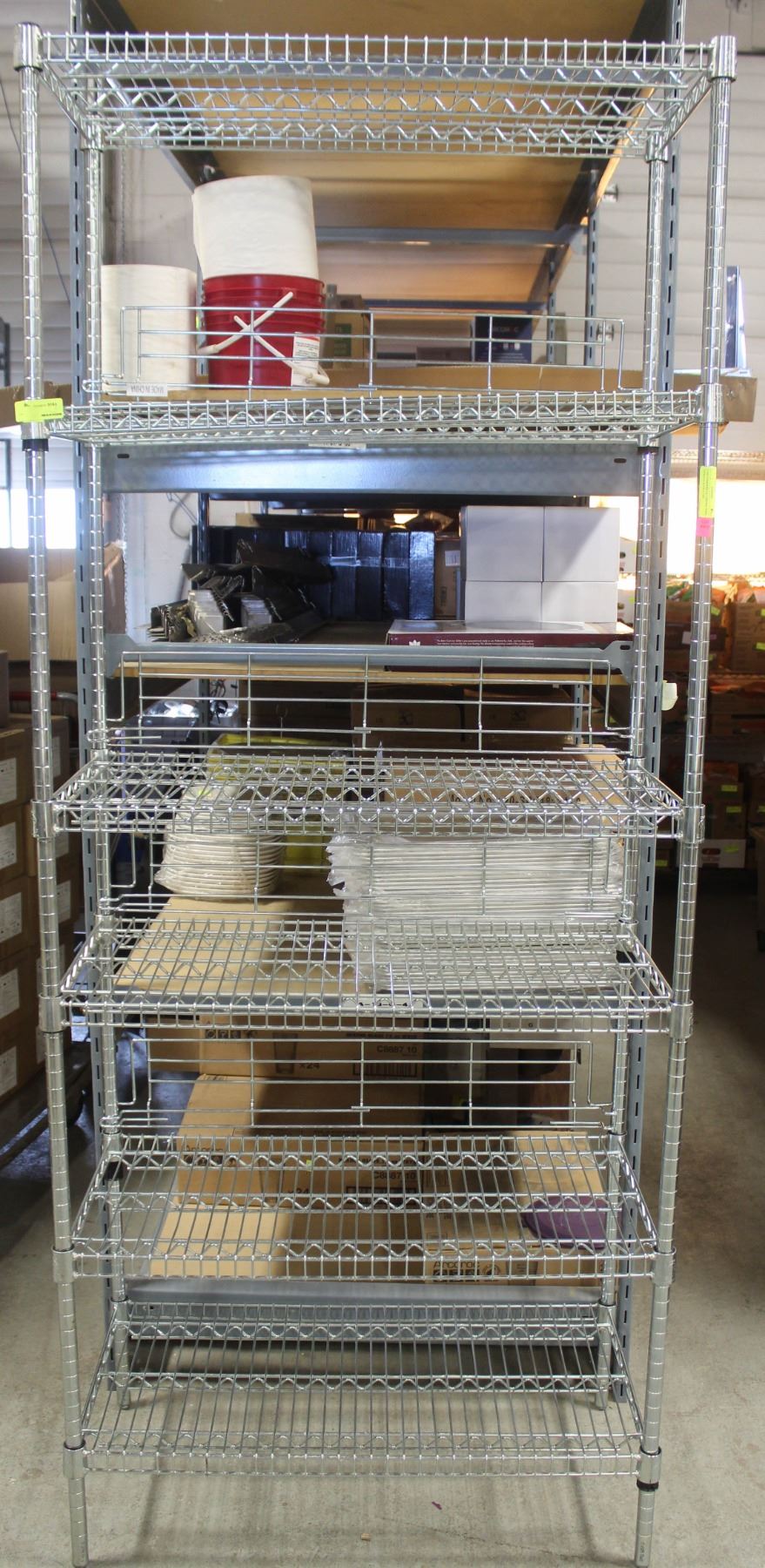 Completed Wire Storage Rack 3' HD COMMERCIAL CHROME WIRE STORAGE RACK-6 TIER