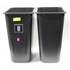 Image 1 : TWO TOUGH GUY SLIM WASTEBINS