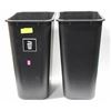 Image 1 : TWO TOUGH GUY SLIM WASTEBINS