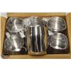 Image 1 : CASE OF 6 NEW JOHNSON ROSE 14 OZ FROTHING PITCHERS
