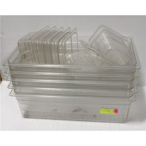 LOT OF POLYCARBONATE INSERTS