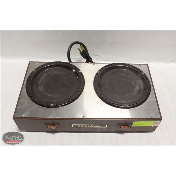 BUNN 2-BURNER COFFEE POT WARMER