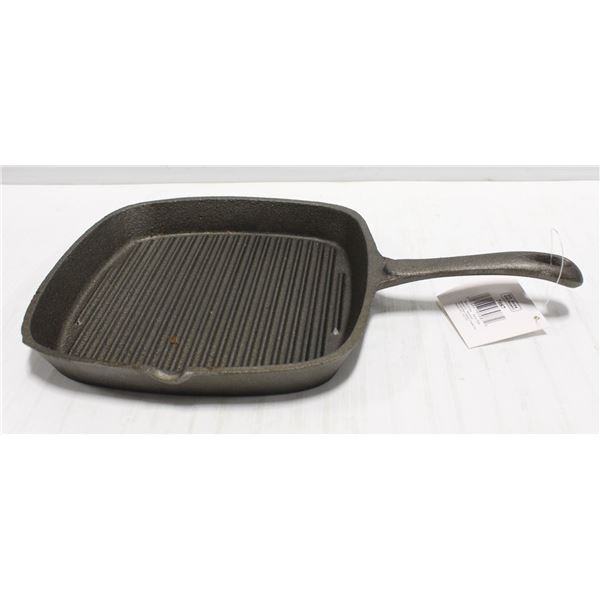 NEW 9" X 9" SQUARE CAST IRON GRIDDLE