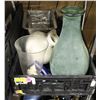 Image 1 : BOX OF DECORTIVE  VASES/ MINI PITCHERS