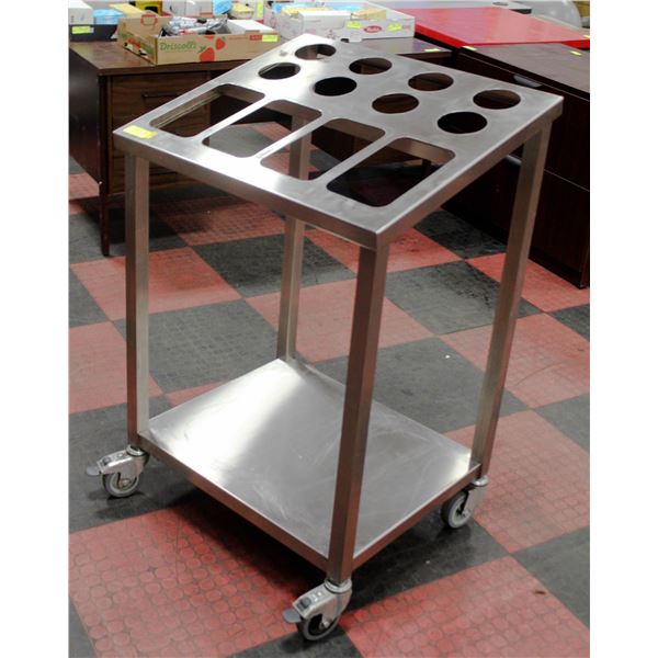 SS CUTLERY/CONDIMENT CART