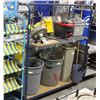 Image 1 : BLUE TWO TIER TUBULAR ROLLING CART