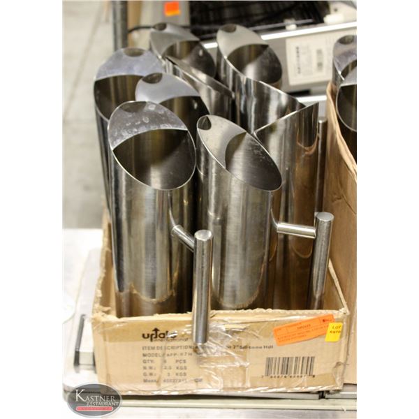 K19 BAILIFF SEIZURE: LOT OF 9 SS WATER PITCHERS