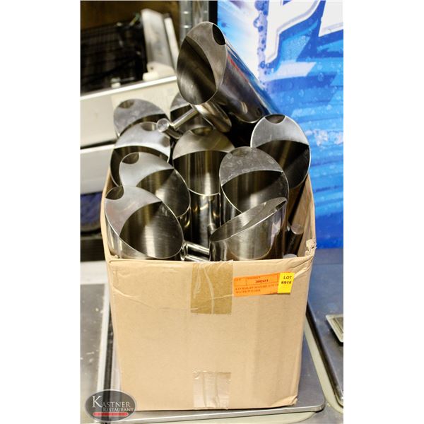 K19 BAILIFF SEIZURE: LOT OF 10 SS WATER PITCHERS