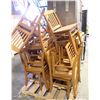 Image 1 : LOT OF 12 WOODEN DINING CHAIRS