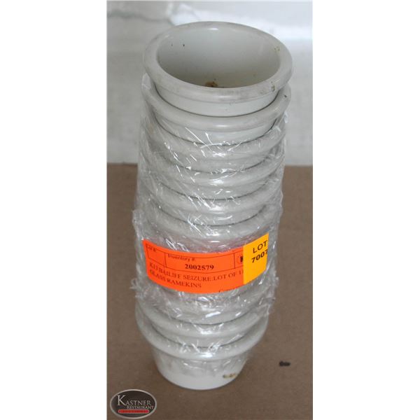 K13 BAILIFF SEIZURE:LOT OF 11 GLASS RAMEKINS