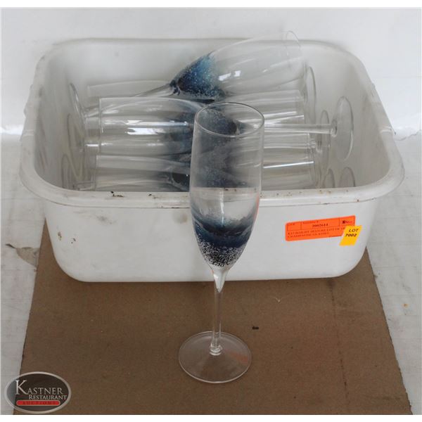 K13 BAILIFF SEIZURE:LOT OF 15 CHAMPAGNE GLASSES