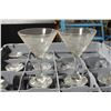 Image 2 : LOT OF 27 ASSORTED WINE GLASSES W/ 9 MARTINI