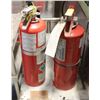 Image 1 : LOT OF 2 FIRE EXTINGUSHER CLASS ABC 10 LB