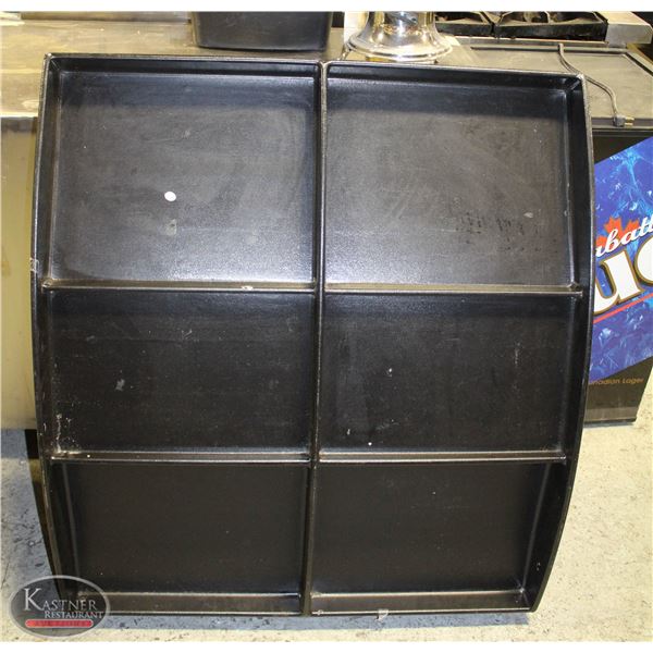LARGE 6 TRAY PLASTIC DISPLAY RISER