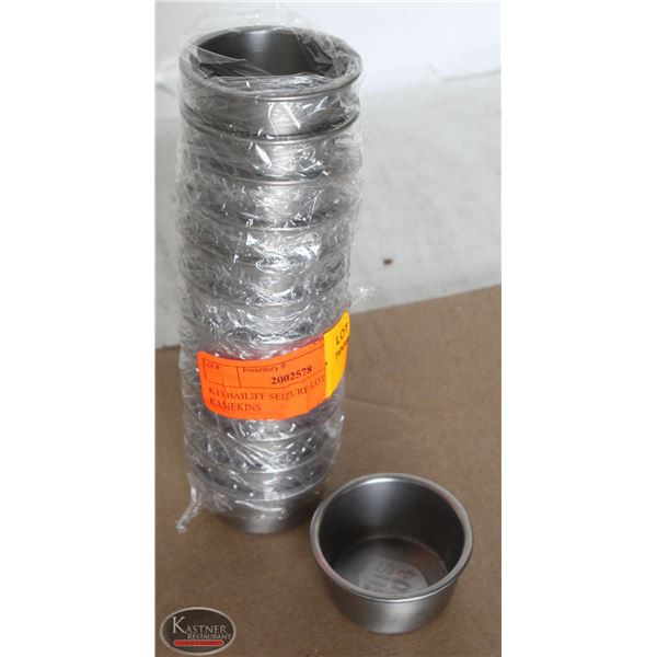 K13 BAILIFF SEIZURE:LOT OF 13 S/S RAMEKINS