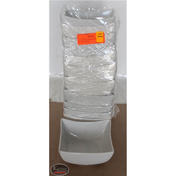 K13 BAILIFF SEIZURE:LOT OF 12 SQUARE BOWLS