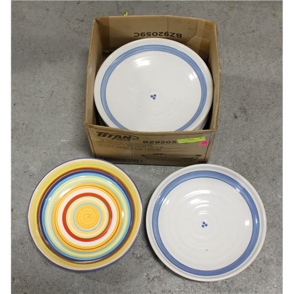 BOX OF ASSORTED PLATES