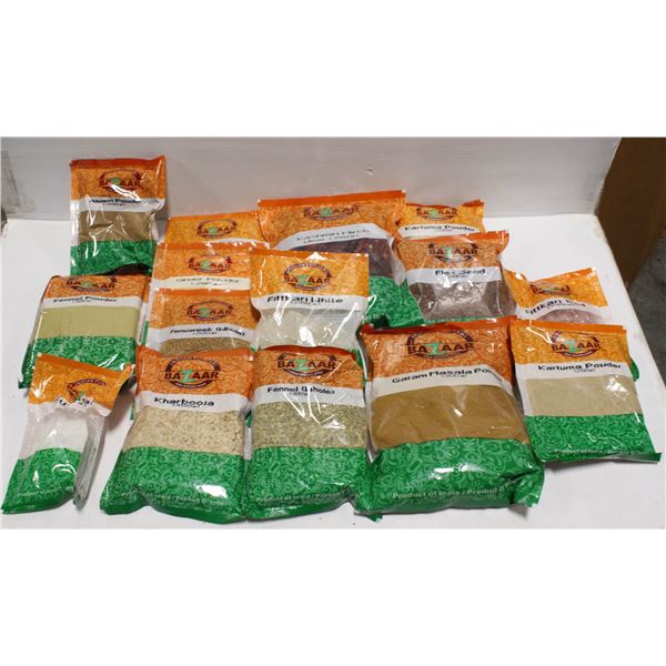 FLAT OF 15 PACKS OF ASSORTED SPICES