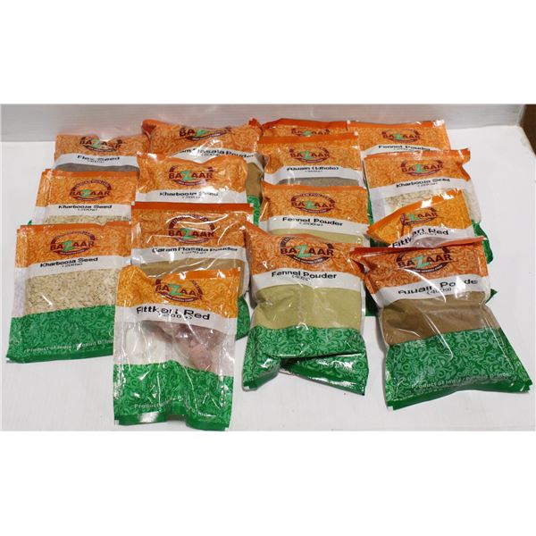 FLAT OF 15 PACKS OF ASSORTED SPICES
