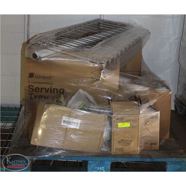 PALLET OF DISPOSIBLE FOOD CONTAINERS