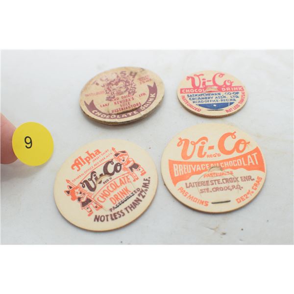 4 Chocolate Milk Dairy Tabs 1 Black Americana