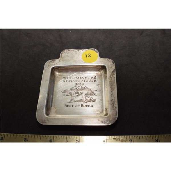 Sterling Silver 1948 Kennel Club tray Stamped Gorham