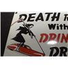 Image 2 : Porcelain steek drunk driving sign
