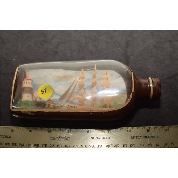Antique ship in a bottle