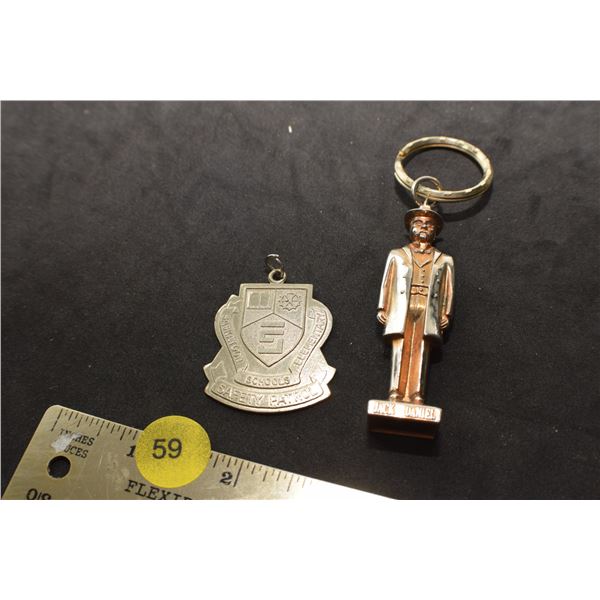 Safety Patrol FOB and Jack Daniels key chain
