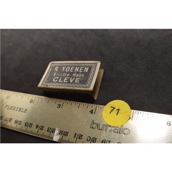 Antique matchbox holder