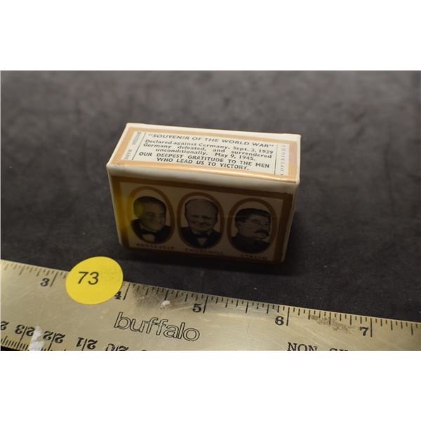 Antique matchbox holder  WW 2 mint