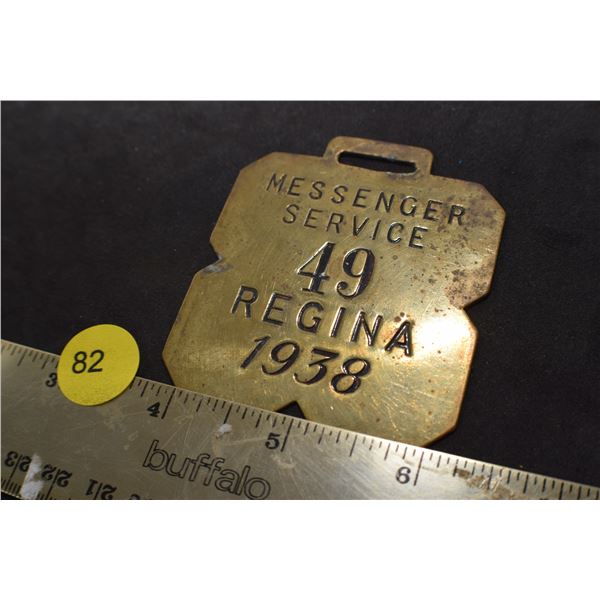 1938 Regina Messenger license