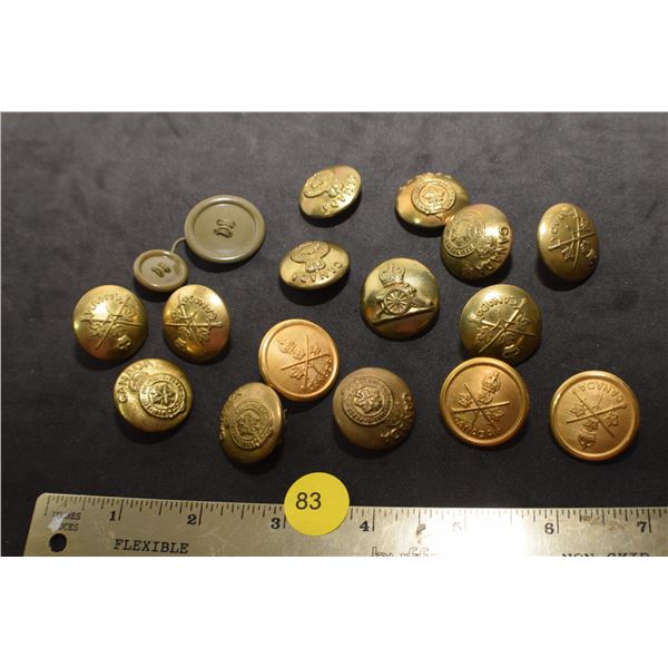 Canada Military button lot