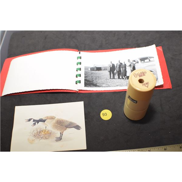 Book of photos and 45 rpm spindle