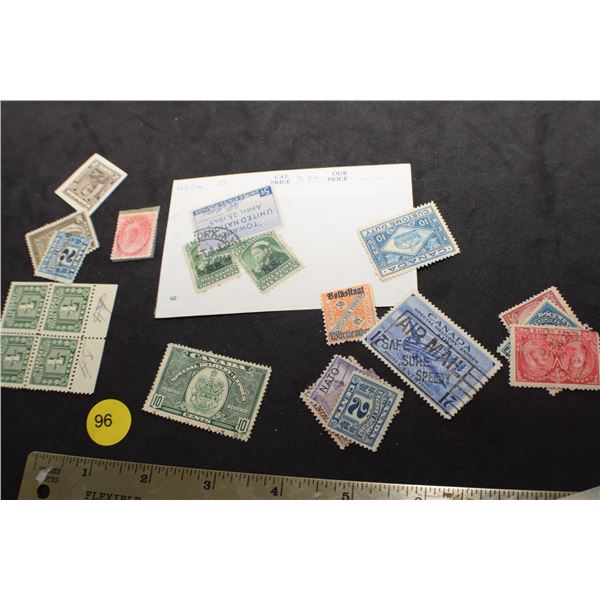 Unusual Canada stamps some Victoria