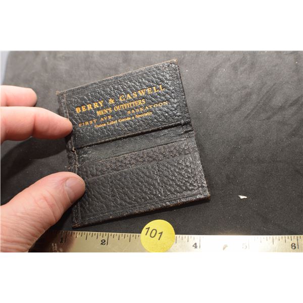 Antique Saskatoon stamp holder