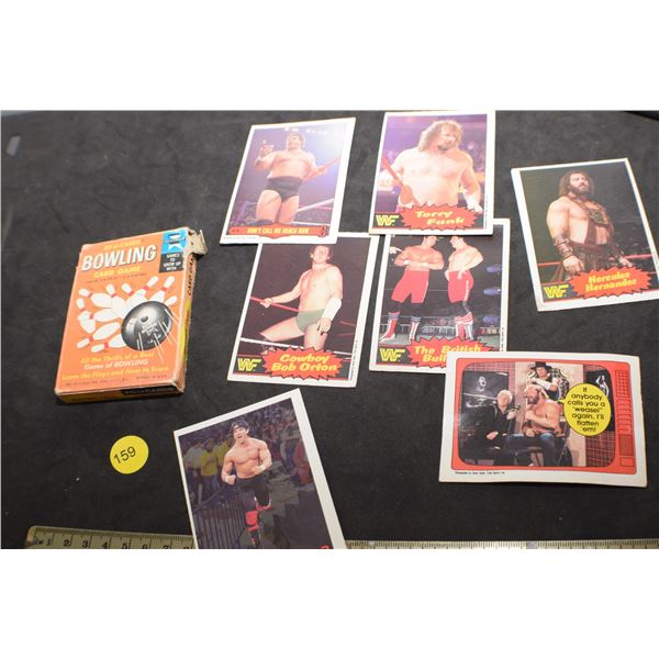 Bowling and WWF Wrestling cards