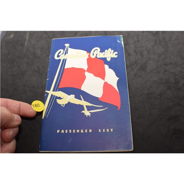 CP Steamship 1951 passenger list