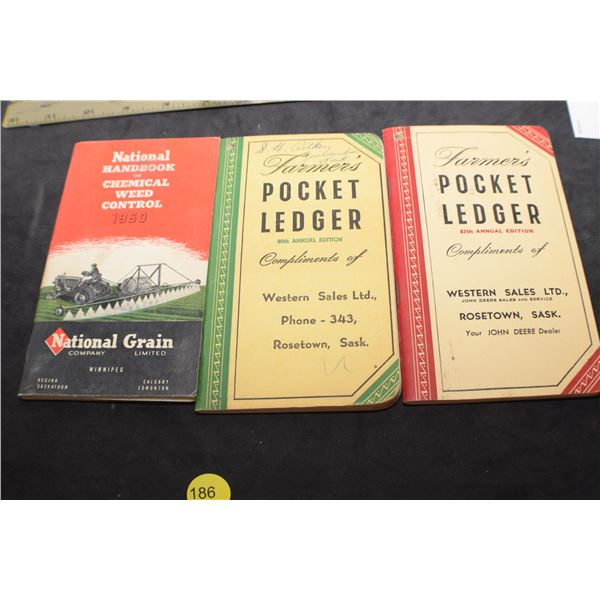 John Deere pocket ledgers