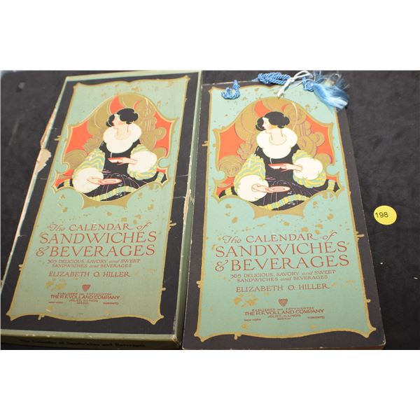 Calendar of Sandwiches and Beverages (very old)