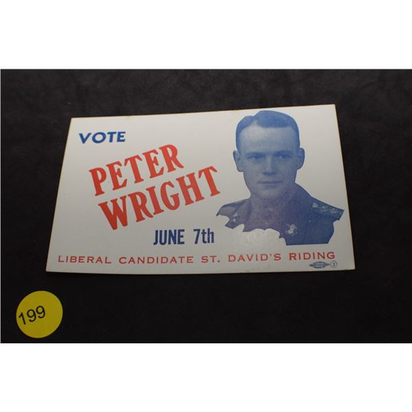 WW II Liberal campaign blotter