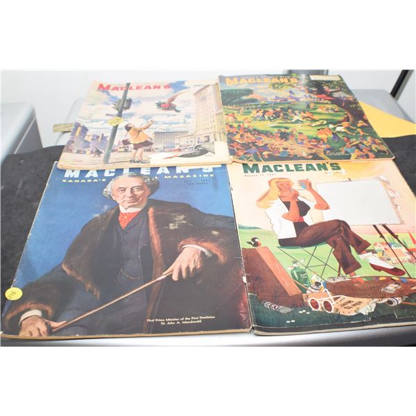 1940's 4 X MacLean's magazines