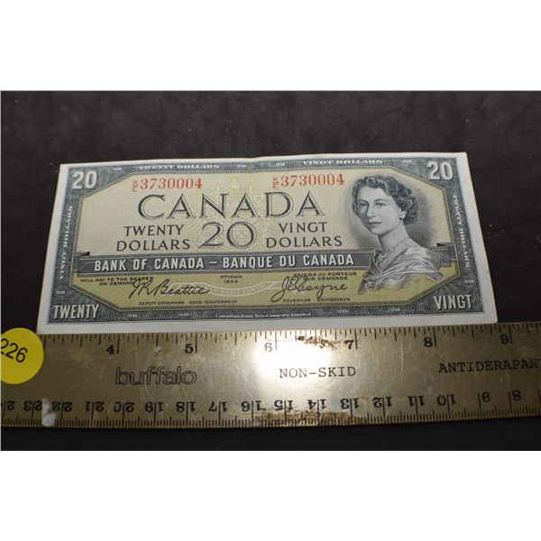 1954 Canada $20 bank note/bill