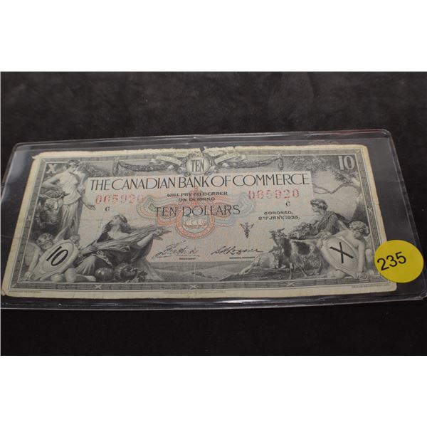 1935 Canada $10 bank note