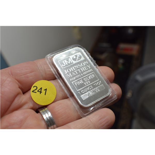1 Troy oz Sterling Silver Bar
