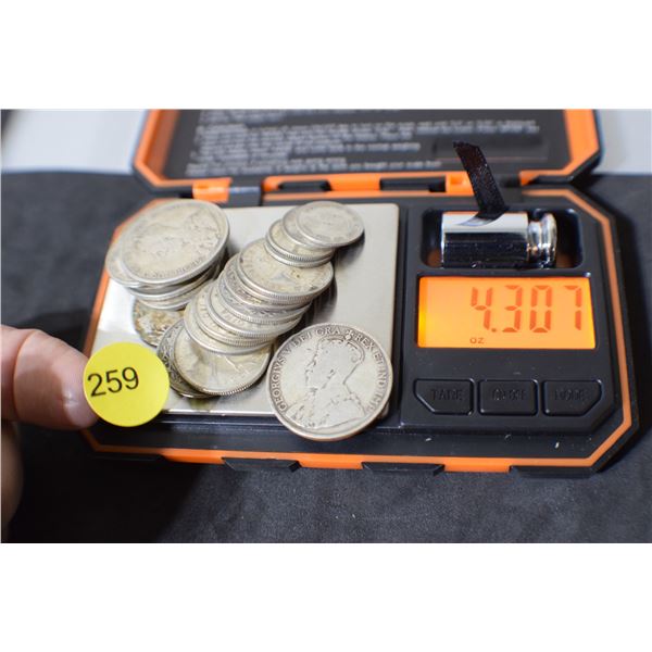 Scrap Canada Coin Silver (misc coins) 4.30 oz